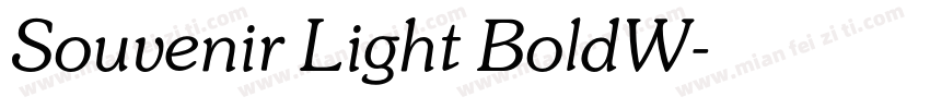Souvenir Light BoldW字体转换